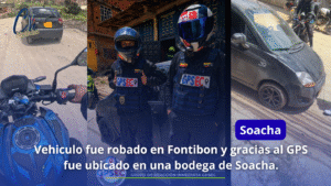 Gracias al GPS fue encontrado en Soacha un vehículo robado