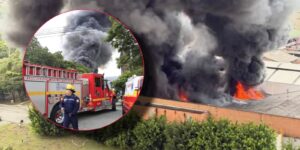 Pánico en Itagüí por fuerte incendio