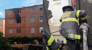 Incendio en una vivienda de un conjunto residencial causó pánico en la comunidad