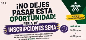 El SENA abre ferias presenciales en Soacha y Sibaté para inscripciones directas, seguras y sin rodeos