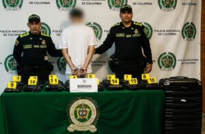 18 kilos de marihuana incautados en el aeropuerto El Dorado