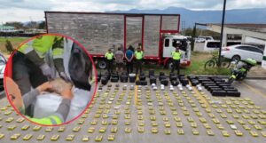 Cayó cargamento de marihuana en la vía Girardot – Bogotá. Dos personas fueron capturadas.